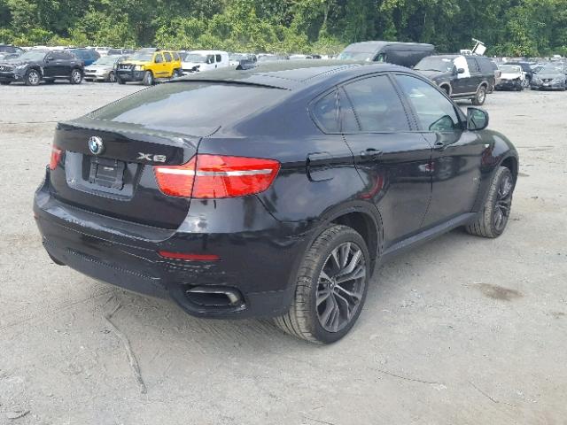 5UXFG83529LZ93698 - 2009 BMW X6 BLACK photo 4