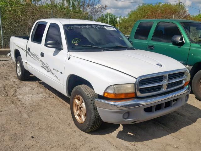 1B7GL2AN21S101185 - 2001 DODGE DAKOTA QUA WHITE photo 1