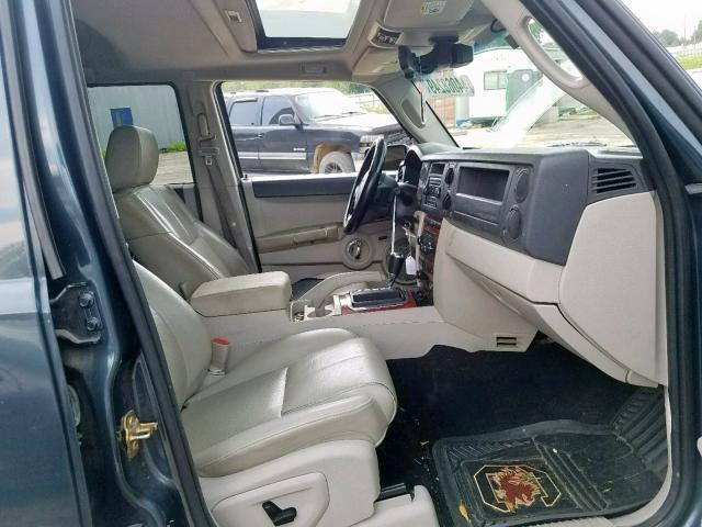 1J8HH58247C636291 - 2007 JEEP COMMANDER GRAY photo 5