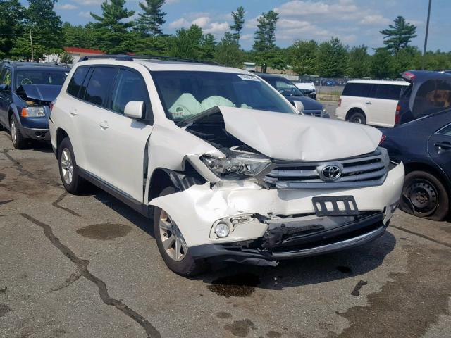 5TDBK3EHXBS054182 - 2011 TOYOTA HIGHLANDER WHITE photo 1