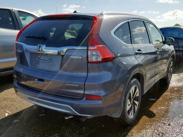 5J6RM4H95GL013299 - 2016 HONDA CR-V TOURI GRAY photo 4