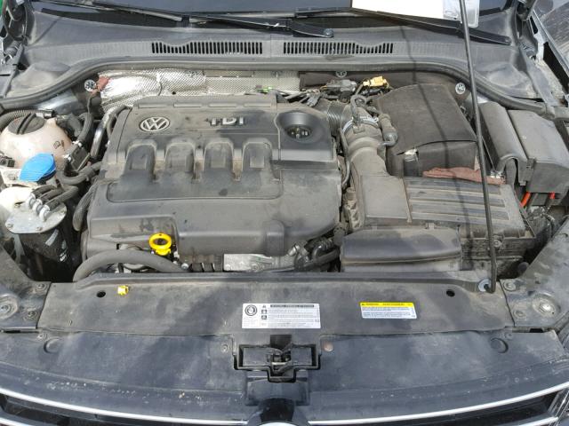 3VWLA7AJ1FM340965 - 2015 VOLKSWAGEN JETTA TDI GRAY photo 7