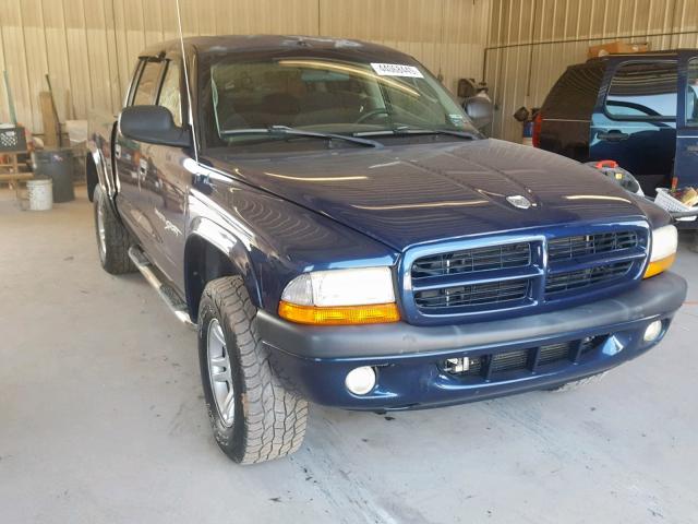 1B7HG2AN91S329810 - 2001 DODGE DAKOTA QUA BLUE photo 1