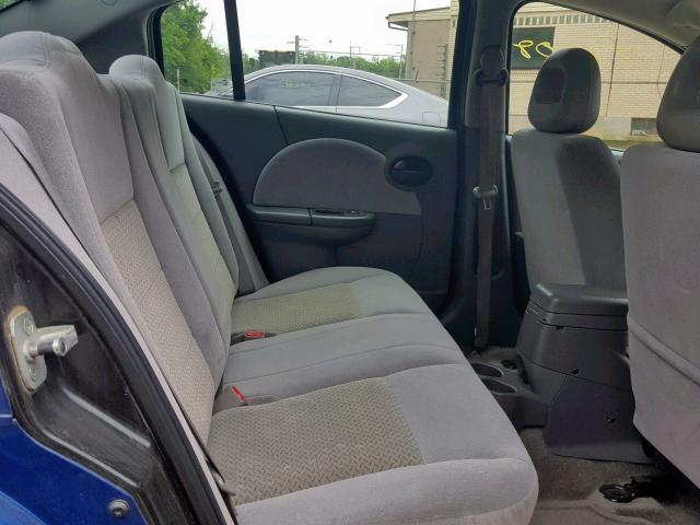 1G8AL55F76Z151762 - 2006 SATURN ION LEVEL BLUE photo 6