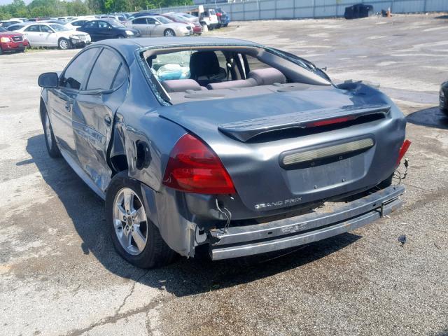 2G2WP522X51195686 - 2005 PONTIAC GRAND PRIX GRAY photo 3