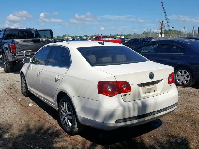 3VWST71K66M740096 - 2006 VOLKSWAGEN JETTA TDI WHITE photo 3