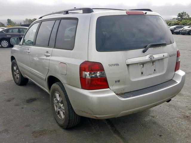 JTEGP21AX50049982 - 2005 TOYOTA HIGHLANDER GRAY photo 3