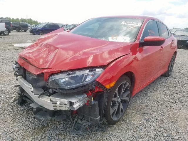 2HGFC2F88KH524250 - 2019 HONDA CIVIC SPOR RED photo 2