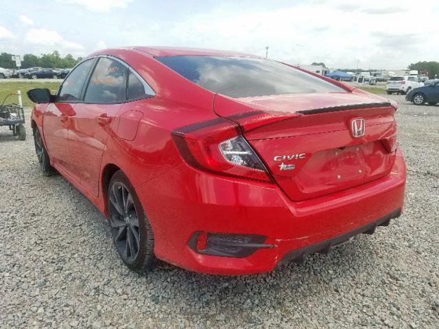 2HGFC2F88KH524250 - 2019 HONDA CIVIC SPOR RED photo 3