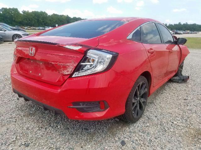 2HGFC2F88KH524250 - 2019 HONDA CIVIC SPOR RED photo 4