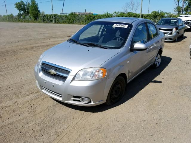 KL1TG55658B269542 - 2008 CHEVROLET AVEO LT SILVER photo 2