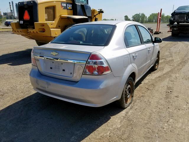 KL1TG55658B269542 - 2008 CHEVROLET AVEO LT SILVER photo 4