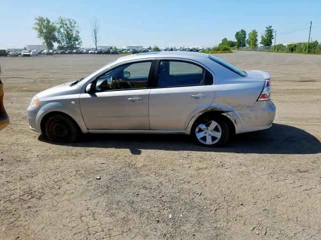 KL1TG55658B269542 - 2008 CHEVROLET AVEO LT SILVER photo 9