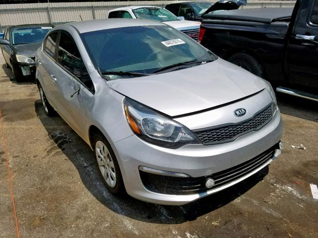 KNADM4A35G6640554 - 2016 KIA RIO LX SILVER photo 1