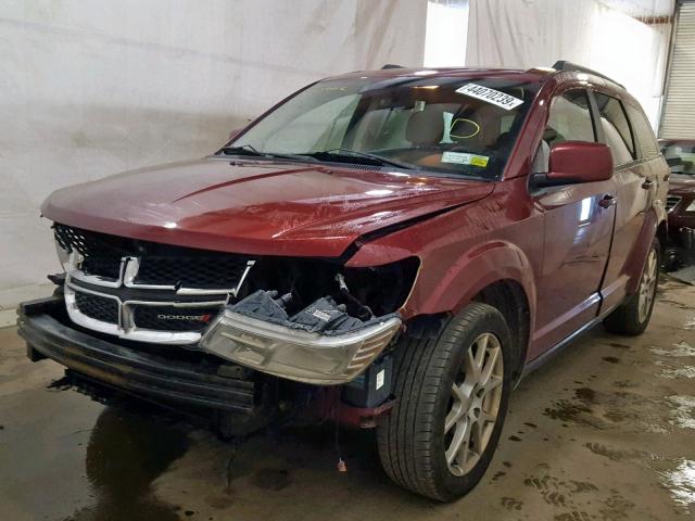 3D4PG1FG8BT540550 - 2011 DODGE JOURNEY MA RED photo 2