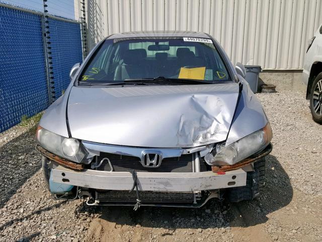 2HGFA16948H009909 - 2008 HONDA CIVIC EXL 银色 照片 9