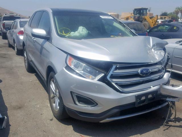 2FMTK3J93FBC34979 - 2015 FORD EDGE SEL SILVER photo 1