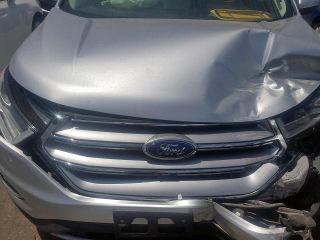 2FMTK3J93FBC34979 - 2015 FORD EDGE SEL SILVER photo 7