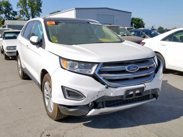 2FMPK3J9XGBC37963 - 2016 FORD EDGE SEL WHITE photo 1