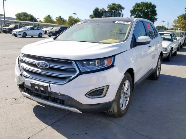 2FMPK3J9XGBC37963 - 2016 FORD EDGE SEL WHITE photo 2