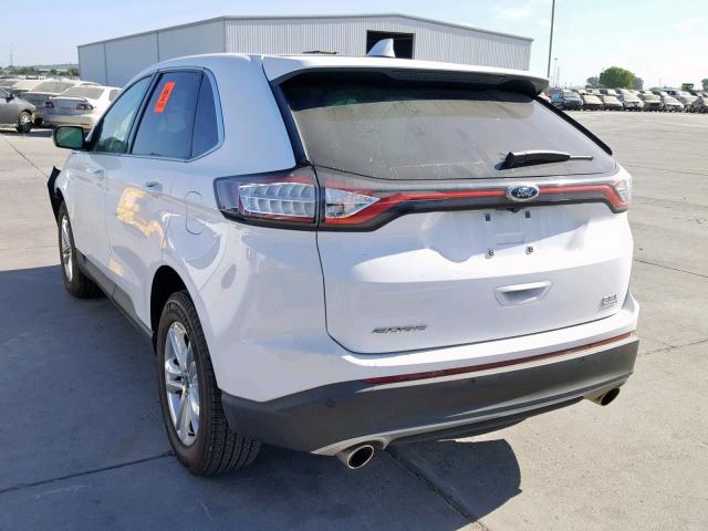 2FMPK3J9XGBC37963 - 2016 FORD EDGE SEL WHITE photo 3