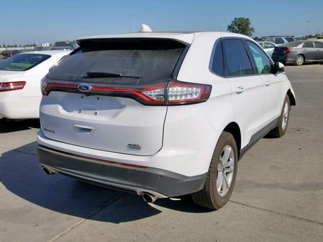 2FMPK3J9XGBC37963 - 2016 FORD EDGE SEL WHITE photo 4