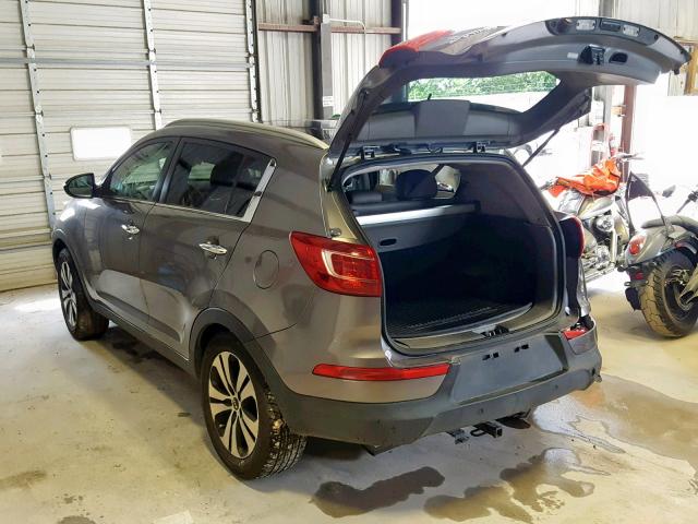 KNDPC3A22D7490185 - 2013 KIA SPORTAGE E GRAY photo 3