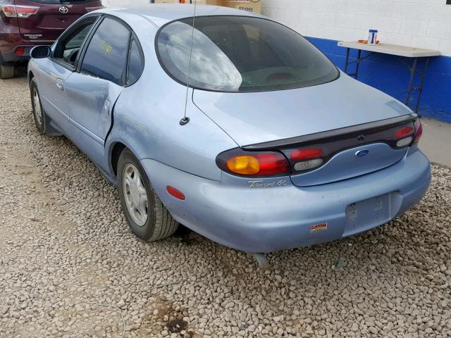 1FALP52U5VA303305 - 1997 FORD TAURUS GL BLUE photo 3