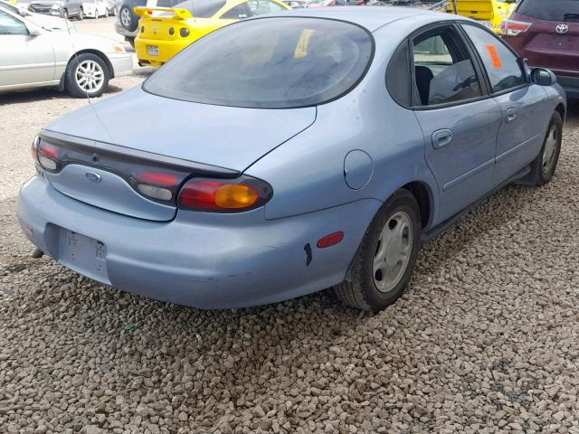 1FALP52U5VA303305 - 1997 FORD TAURUS GL BLUE photo 4