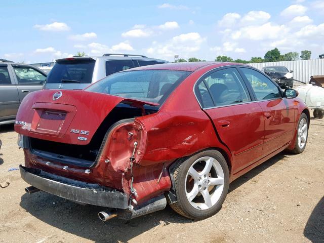 1N4BL11D55C956657 - 2005 NISSAN ALTIMA SE RED photo 4