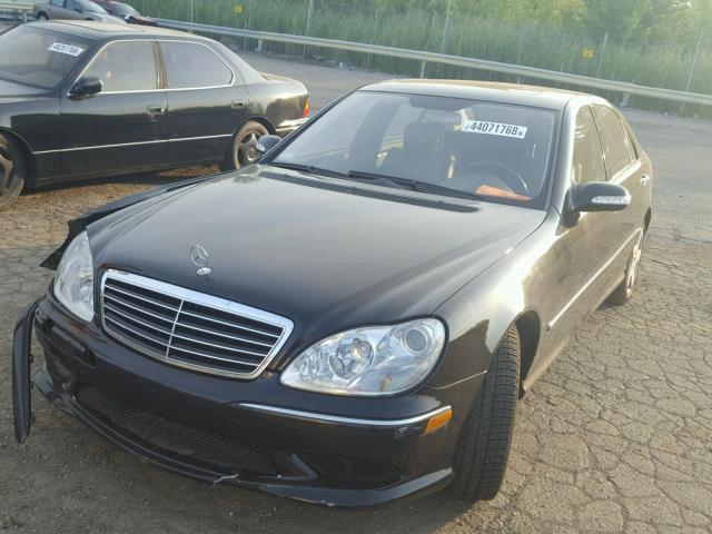 WDBNG84J13A372656 - 2003 MERCEDES-BENZ S 500 4MAT BLACK photo 2