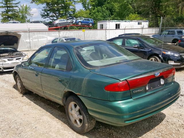 1FAFP6531XK107042 - 1999 FORD CONTOUR LX GREEN photo 3