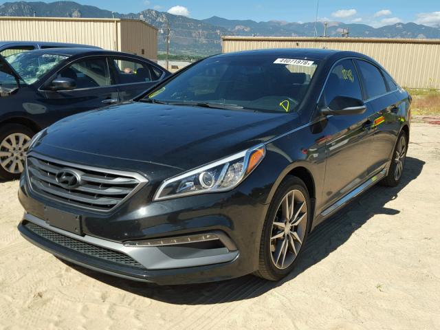 5NPE34AB1HH569331 - 2017 HYUNDAI SONATA SPO BLACK photo 2