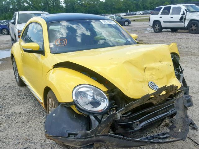 3VWJX7AT7DM670162 - 2013 VOLKSWAGEN BEETLE YELLOW photo 1