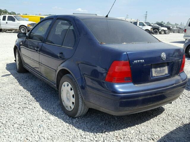 3VWRS29M31M036604 - 2001 VOLKSWAGEN JETTA GL BLUE photo 3