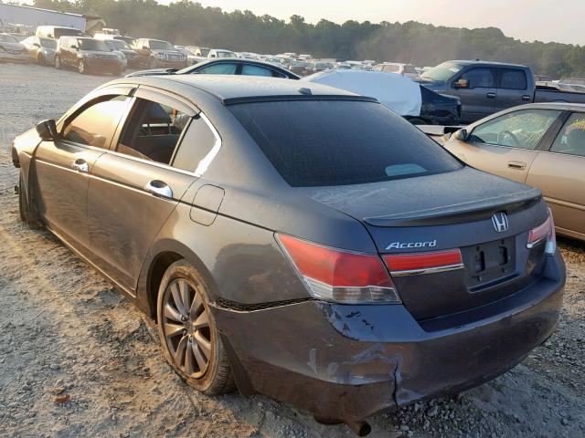 1HGCP3F81CA022936 - 2012 HONDA ACCORD EXL GRAY photo 3