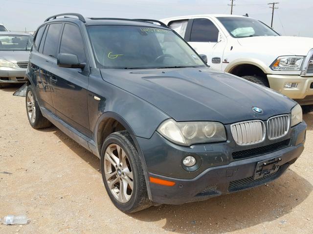 WBXPC93467WF15364 - 2007 BMW X3 3.0SI GREEN photo 1