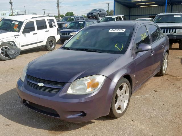 1G1AM58B367630664 - 2006 CHEVROLET COBALT SS PURPLE photo 2