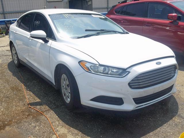 1FA6P0G77E5374324 - 2014 FORD FUSION S WHITE photo 1