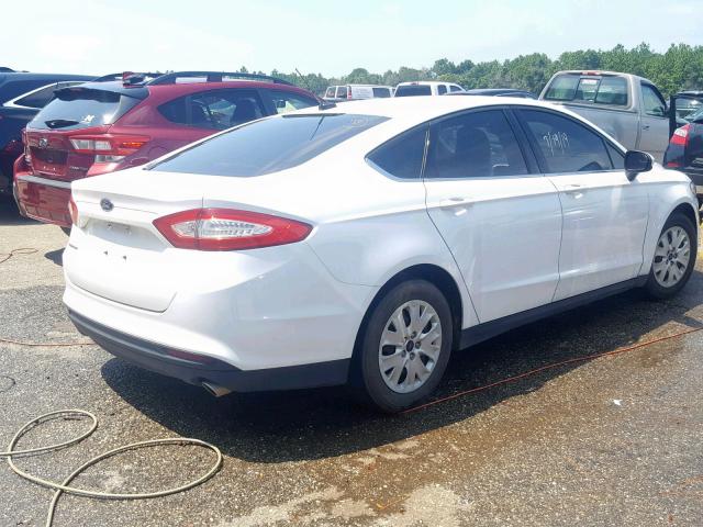 1FA6P0G77E5374324 - 2014 FORD FUSION S WHITE photo 4