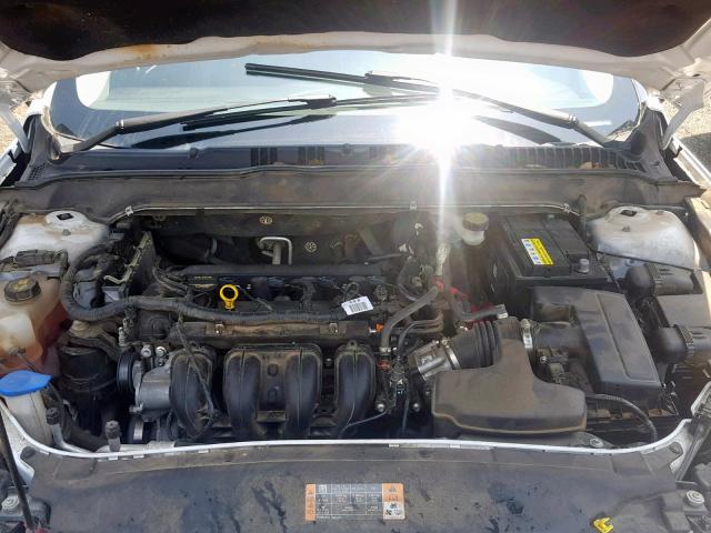 1FA6P0G77E5374324 - 2014 FORD FUSION S WHITE photo 7