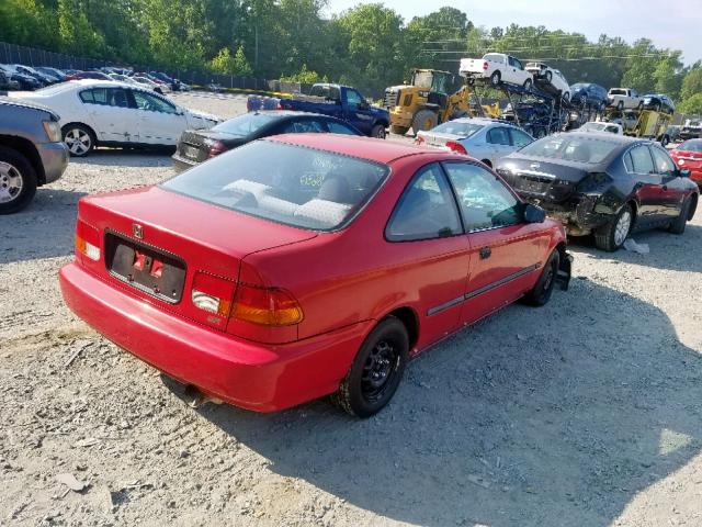 1HGEJ6224TL022057 - 1996 HONDA CIVIC DX RED photo 4