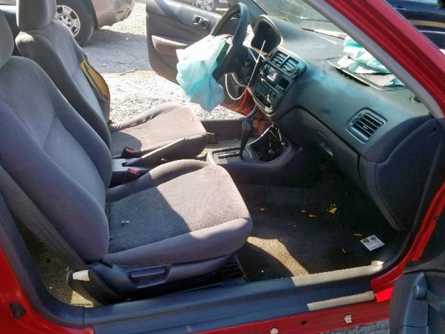 1HGEJ6224TL022057 - 1996 HONDA CIVIC DX RED photo 5