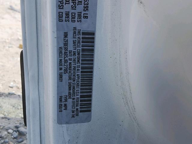 ZFBERFAB5J6L27185 - 2018 RAM PROMASTER 白色 照片 10