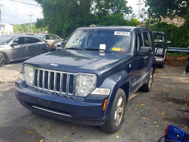 1J8GN58K78W190190 - 2008 JEEP LIBERTY LI BLUE photo 2