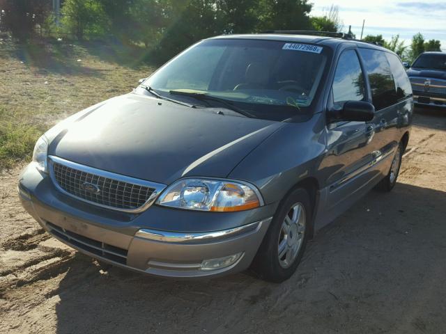 2FMZA53472BA11736 - 2002 FORD WINDSTAR S GREEN photo 2