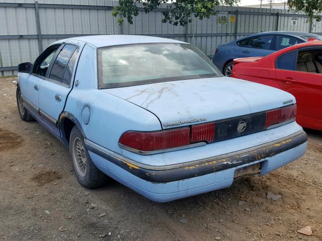 2MELM74W2RX660725 - 1994 MERCURY GRAND MARQ BLUE photo 3