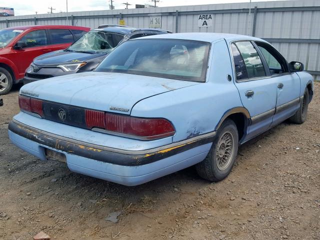 2MELM74W2RX660725 - 1994 MERCURY GRAND MARQ BLUE photo 4