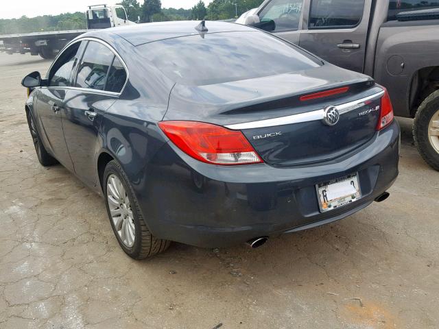 2G4GT5GV2D9245670 - 2013 BUICK REGAL PREM GRAY photo 3