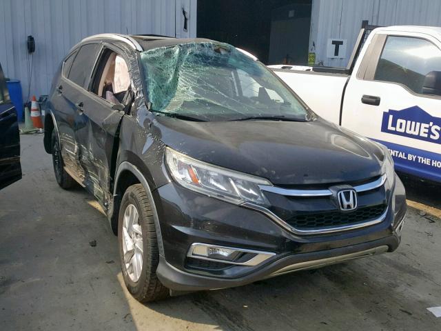 2HKRM4H72FH621529 - 2015 HONDA CR-V EXL BLACK photo 1